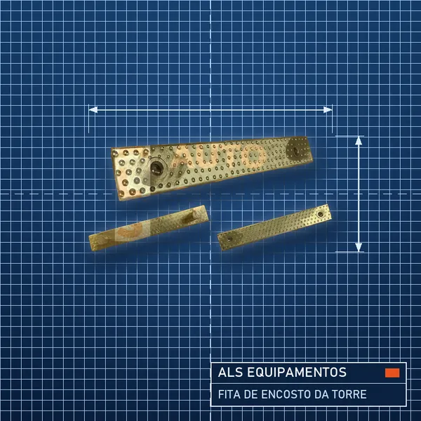 Fita de encosto da torre, código 215211, 444635, 129384