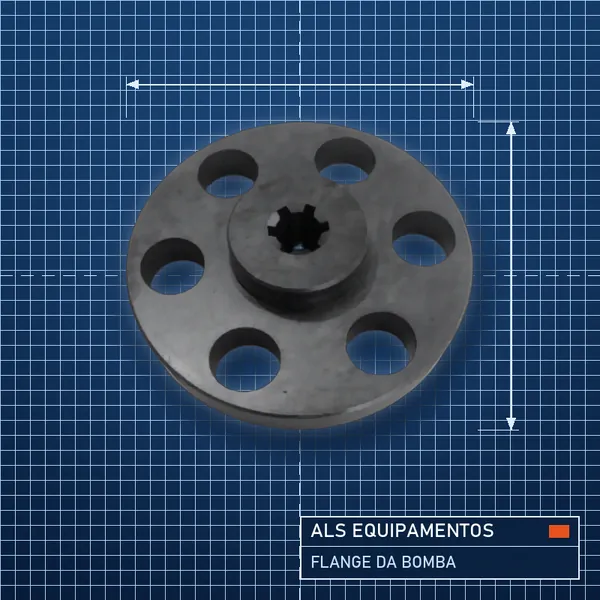 Flange da bomba, código 2321921, M30QD710001