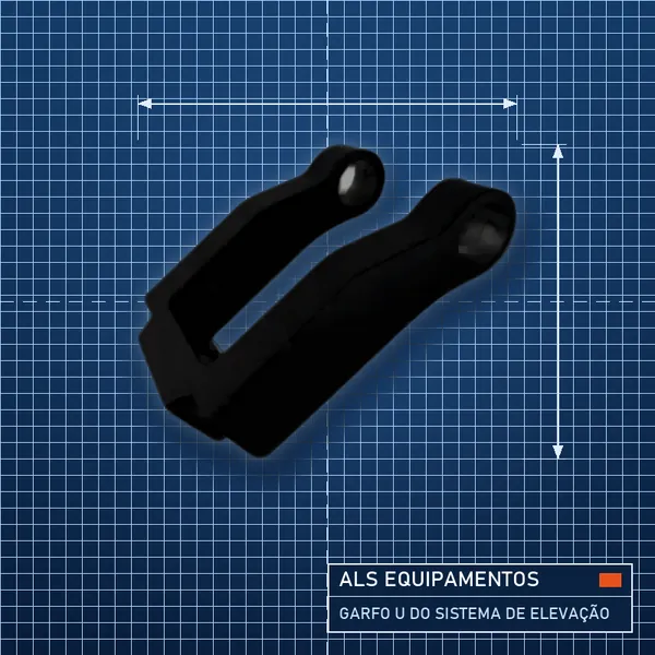 Garfo U do sistema de elevação, código 2324374, 2315121